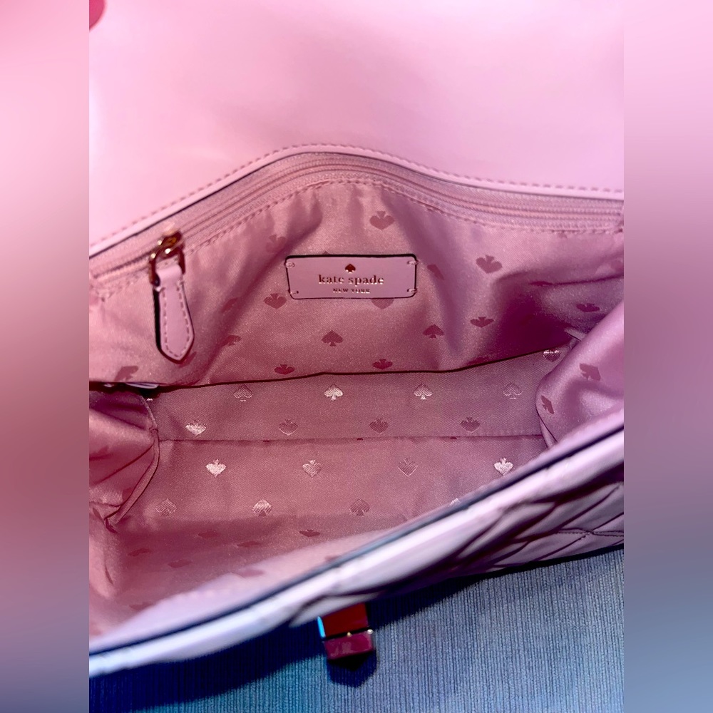 NWT Kate Spade Pink Convertible Shoulder Bag with Matching Wallet - Picture 4 of 7